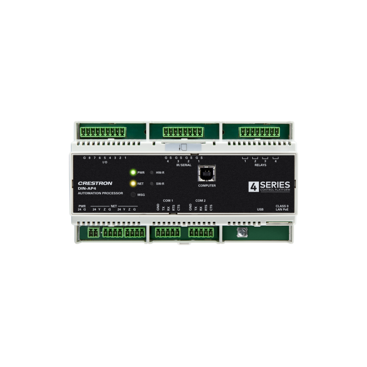 crestron crestron 4-series din rail control system (din-ap4) 6510417