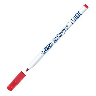bic marcador para pizarra blanca 1721 tinta a base de alcohol trazo 1mm. rojo velleda 841840  pack: