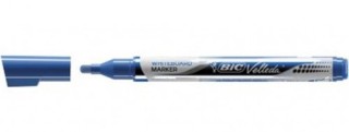 bic marcador para pizarra blanca tinta liquida trazo 2mm. azul velleda 902087  pack: 12 unidades