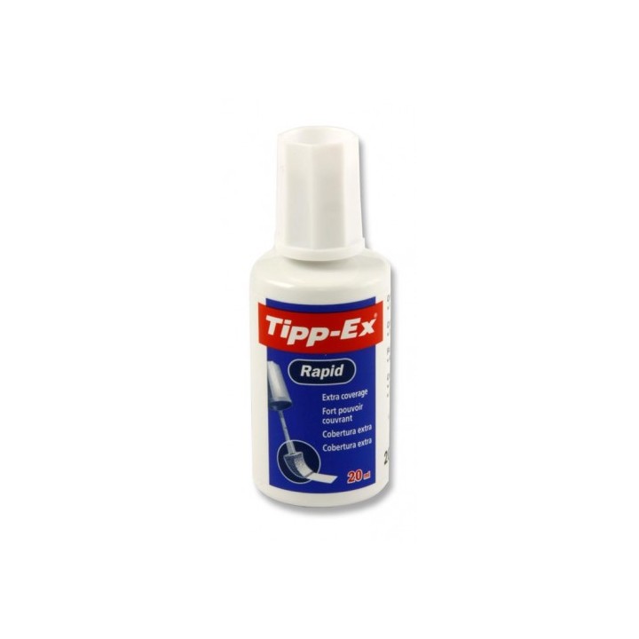 tipp-ex corrector rapid fluid secado rapido 20 ml. tippex 8859924  pack: 10 unidades