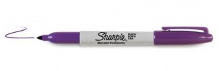 sharpie marcador fine morado sharpie 2025034  pack: 12 unidades