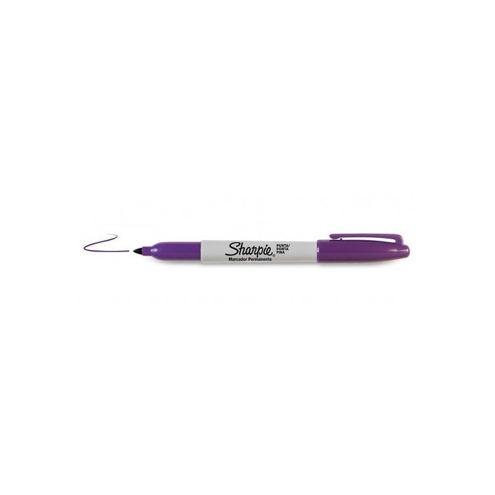 sharpie marcador fine morado sharpie 2025034  pack: 12 unidades