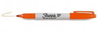 sharpie marcador fine naranja sharpie 2025036  pack: 12 unidades