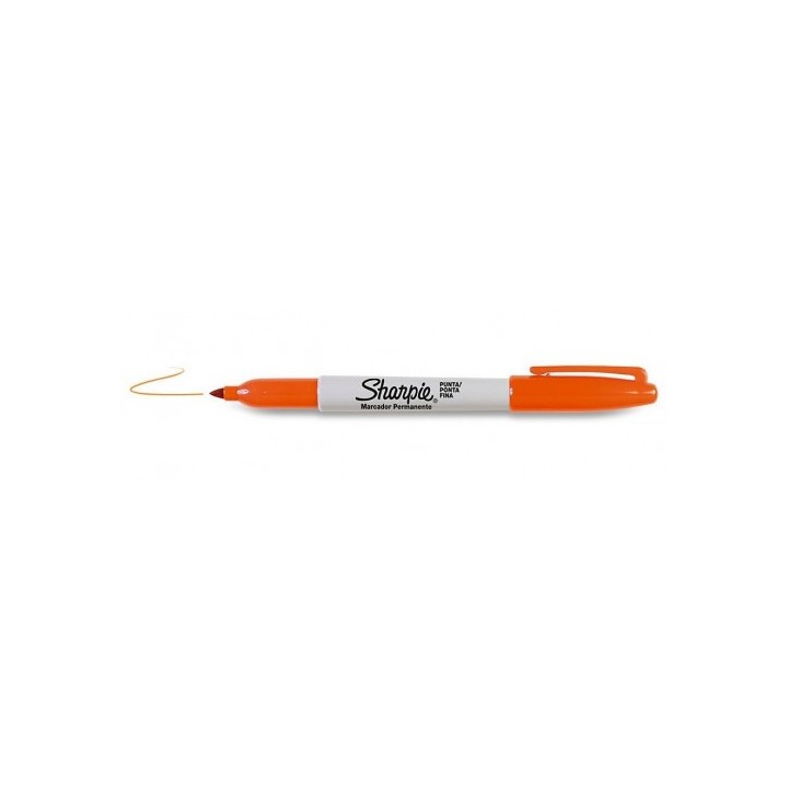 sharpie marcador fine naranja sharpie 2025036  pack: 12 unidades