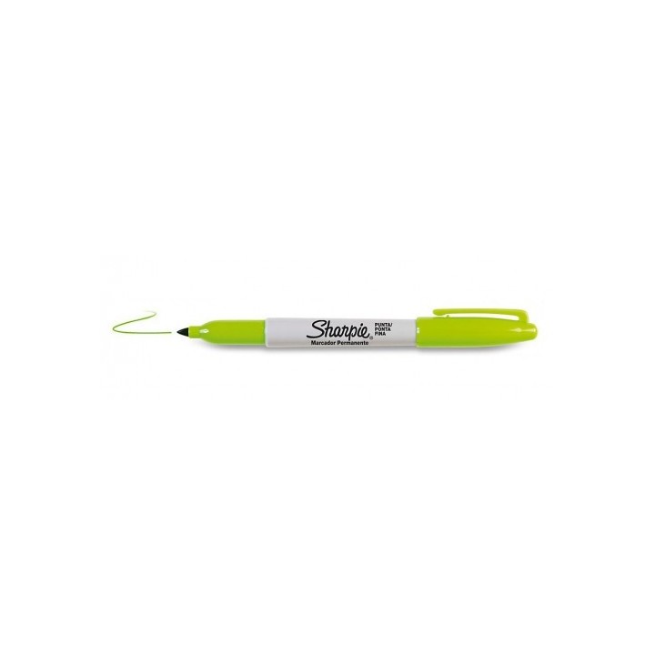 sharpie marcador fine verde lima sharpie 2025037  pack: 12 unidades