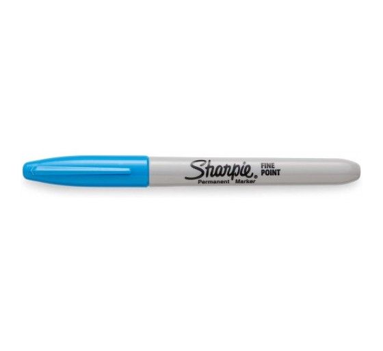 sharpie marcador fine azul brillante sharpie 2025038  pack: 12 unidades