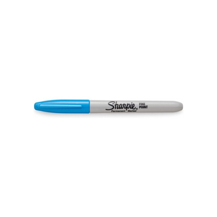 sharpie marcador fine azul brillante sharpie 2025038  pack: 12 unidades