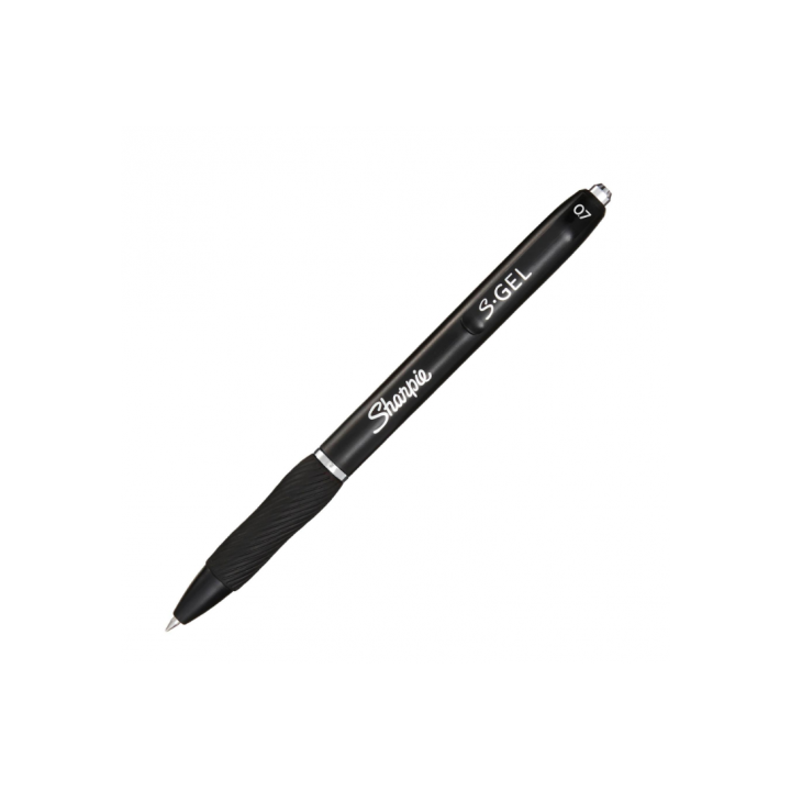 sharpie sharpie s-gel boligrafo de gel de punta retractil negro 12 pieza(s)  pack: 12 unidades