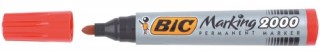 bic marcador permanente 2000 punta redonda trazo 1,7mm rojo bic 8209133  pack: 12 unidades