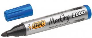 bic marcador permanente 2000 punta redonda trazo 1,7mm azul bic 8209143  pack: 12 unidades