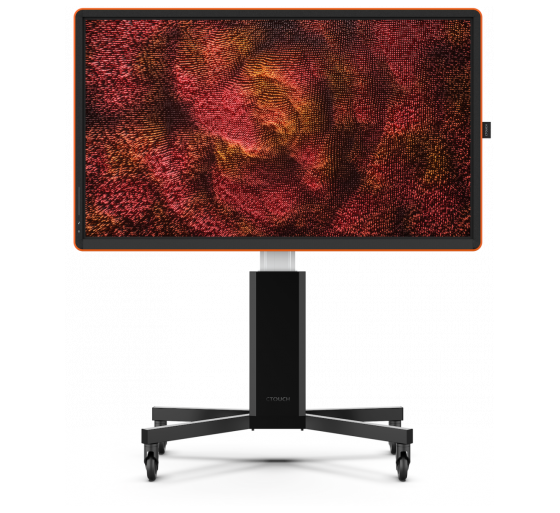 ctouch ctouch canvas 65 regal orange inglass optically bonded touch, no-os touch display, interactiv