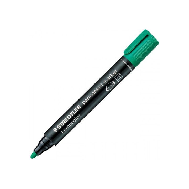 staedtler marcador permanente lumocolor 352 trazo 2mm. verde staedtler 352-5  pack: 10 unidades