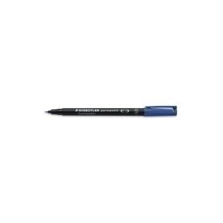 staedtler marcador lumocolor permanente punta superfina 0,4mm. azul staedtler 313-3  pack: 10 unidad