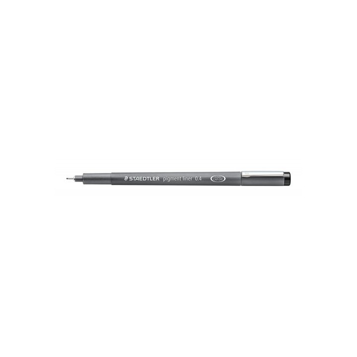 staedtler rotulador tinta pigmentada calibrado pigment liner 0,4 mm. negro staedtler 308 04-9  pack: