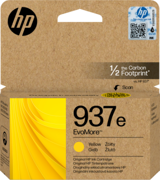 hp hp cartucho de tinta original evomore 937e amarilla