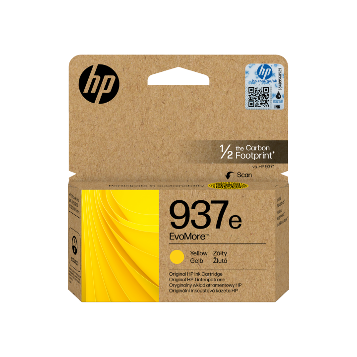 hp hp cartucho de tinta original evomore 937e amarilla