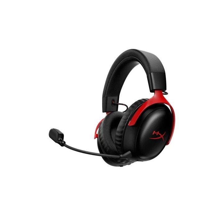 hyperx hyperx auriculares inalambricos cloud iii s: auriculares gaming (color negro-rojo)