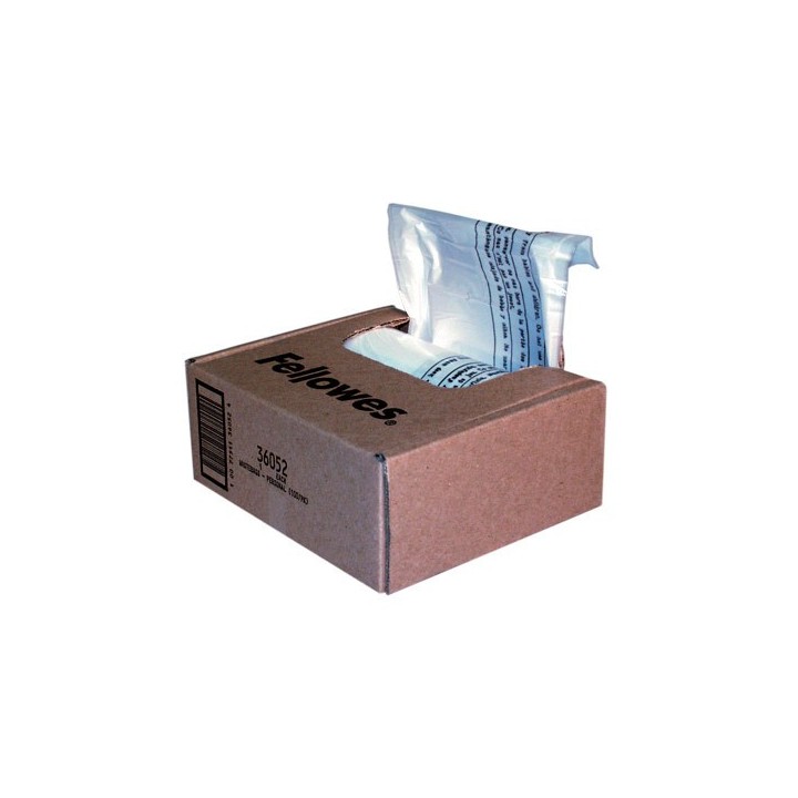 fellowes pack 100 bolsas residuos para destructora 28 litros fellowes 36052