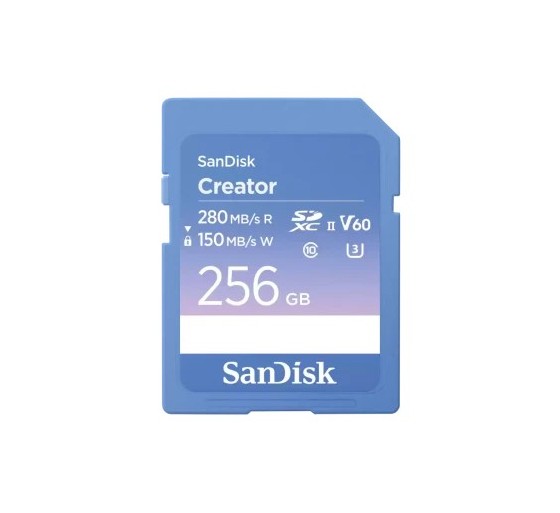 sandisk sandisk creator 256 gb sdxc uhs ii clase 10