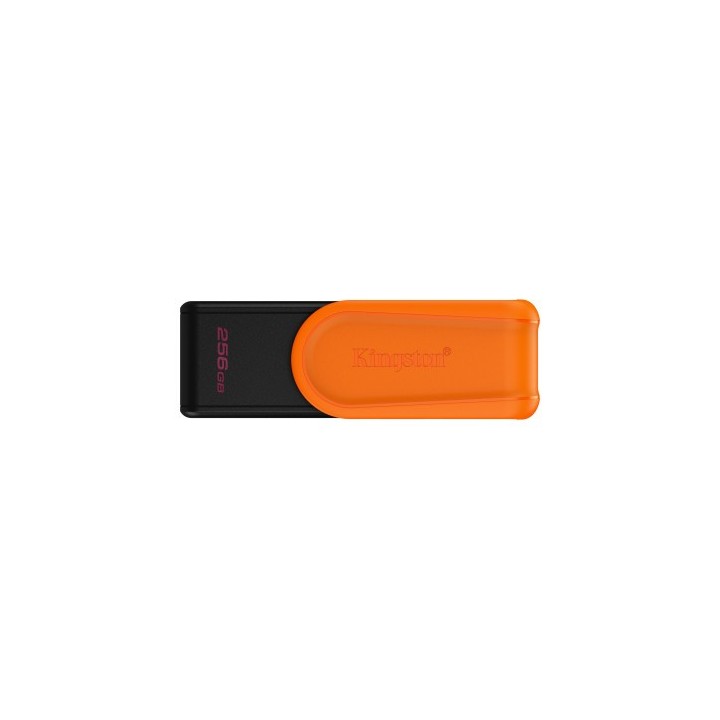 kingston kingston technology datatraveler 256gb portable usb 3.2 gen 1 exodia s  black/orange