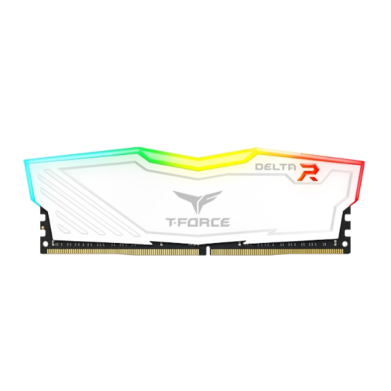 ddr4 teamgroup t force delta rgb 16gb x1 3200 blanco