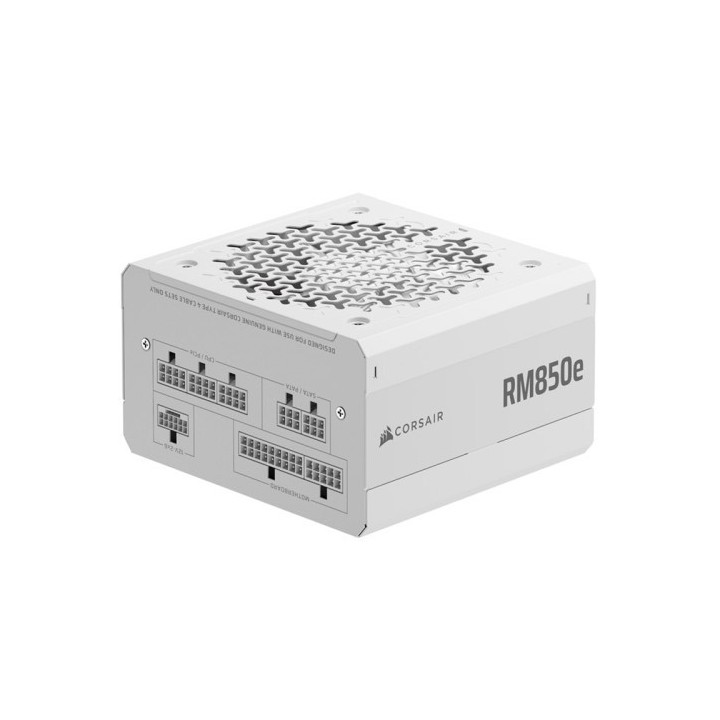 corsair fuente aliment. corsair rm850e  2025  80+ gold full modular atx 3.0 850 watt blanca cp 90202