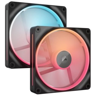 corsair corsair icue link lx140 r rgb carcasa del ordenador ventilador 14 cm negro 2 pieza s