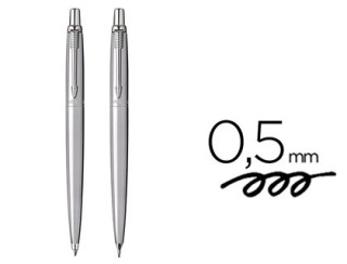 parker set jotter. duo boligrafo + portaminas acero ct parker 2093256