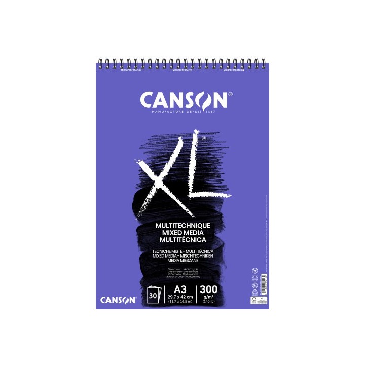 canson canson xl mix media bloc de hojas de papel para bellas artes 30 hojas  pack  5 unidades