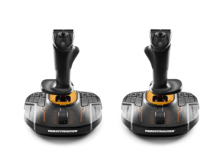 thrustmaster thrustmaster t.16000m fcs space sim duo negro, naranja usb palanca de mando analogico/d