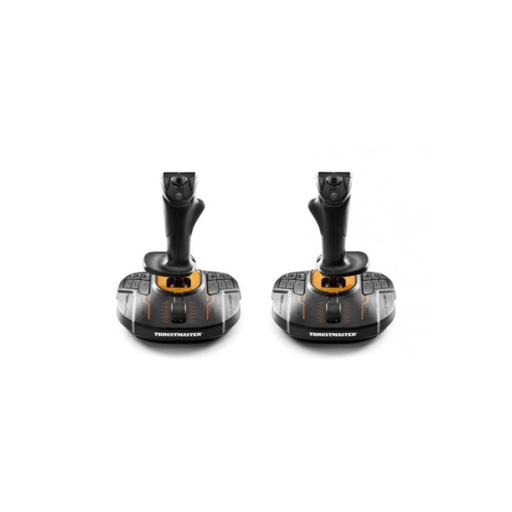 thrustmaster thrustmaster t.16000m fcs space sim duo negro, naranja usb palanca de mando analogico/d