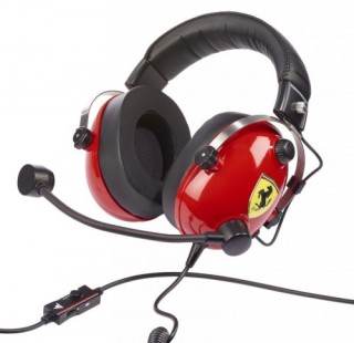 thrustmaster thrustmaster t.racing auriculares diadema conector de 3,5 mm negro, rojo, acero inoxida
