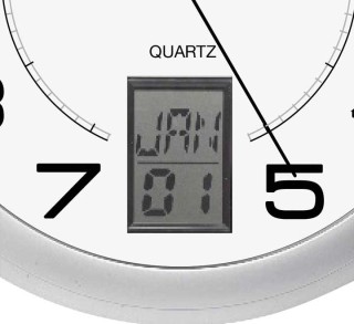 reloj pared unilux instinct gris metalizado