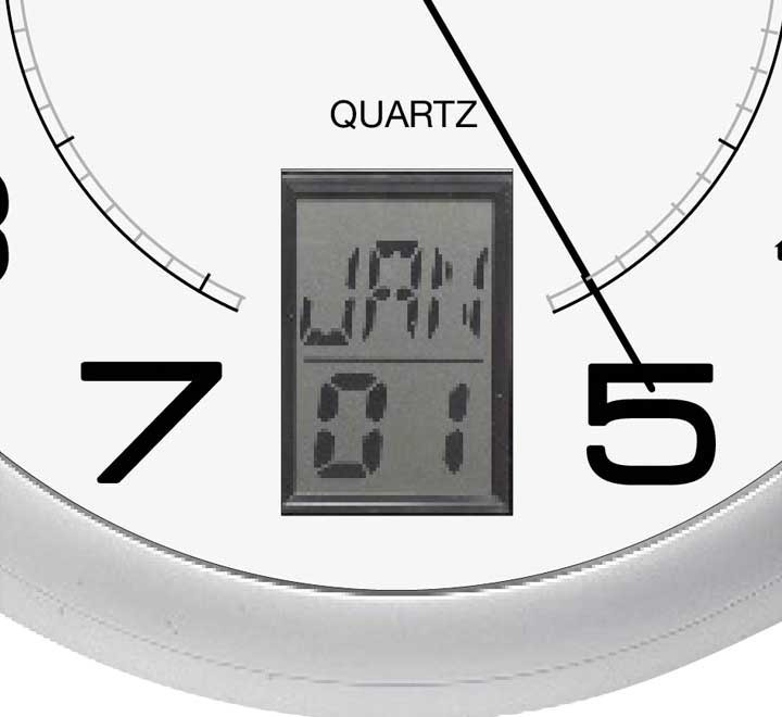 reloj pared unilux instinct gris metalizado