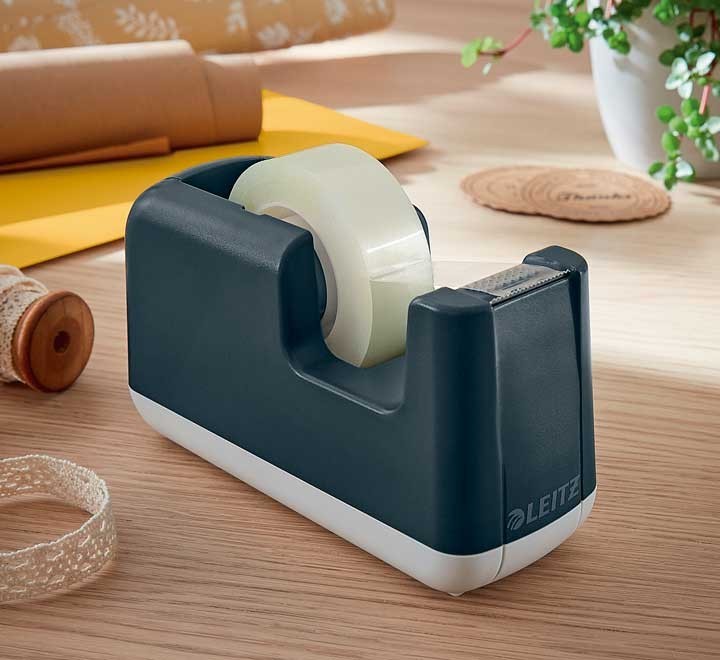 dispensador cinta adh. leitz cosy gris