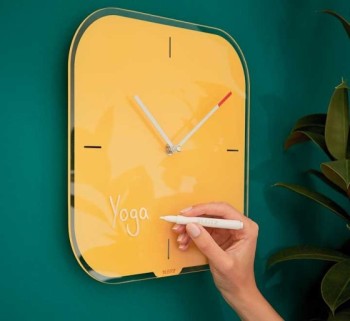 reloj pared leitz cosy amarillo 90170019