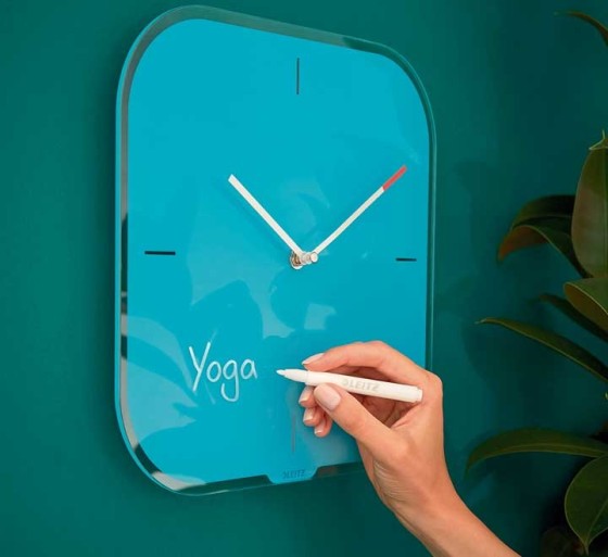 reloj pared leitz cosy azul 90170061