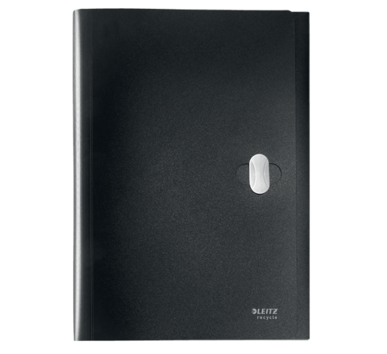 leitz carpeta polipropileno acordeon 5 posiciones+bolsillo frontal broche giratorio a4 recycle negro