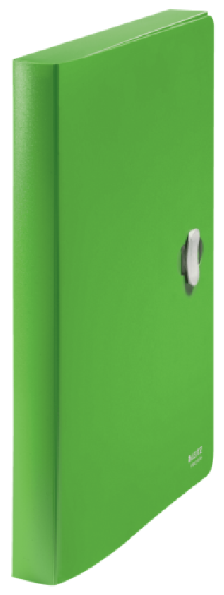 leitz carpeta polipropileno de proyectos 38mm y cierre broche giratorio a4 recycle verde leitz 46230