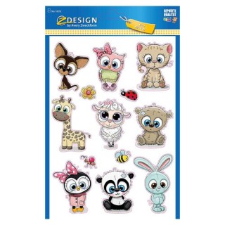 avery sobre con 1 hoja 150x120mm y 13 pegatinas animales avery 53252