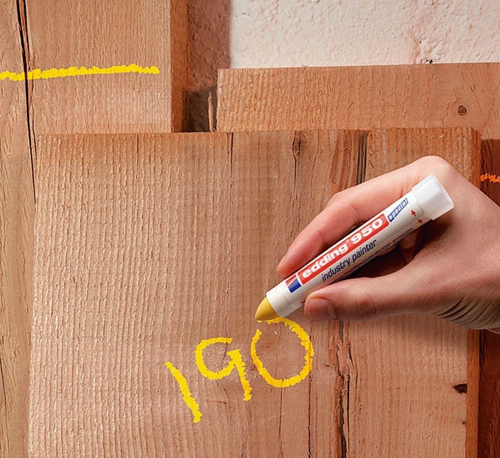 marc. permanente cera edding amarillo 950 005