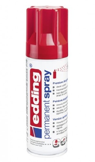 edding spray rojo trafico brillo. edding 5200 952