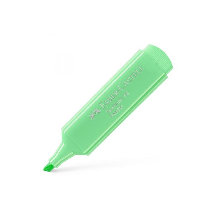 faber castell marcador fluor textliner verde claro pastel faber castell 154666  pack  10 unidades
