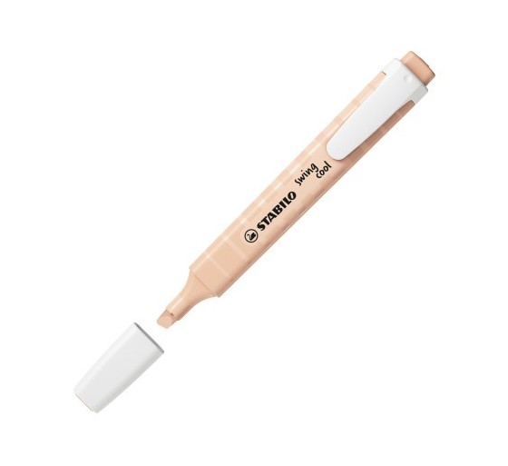 stabilo marcador fluorescente swing cool nature trazo 1/4mm. beige stabilo 275/186  pack  10 unidade