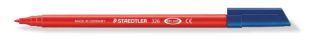 staedtler rotulador noris punta de fibra 326 color rojo staedtler 326 2  pack  10 unidades