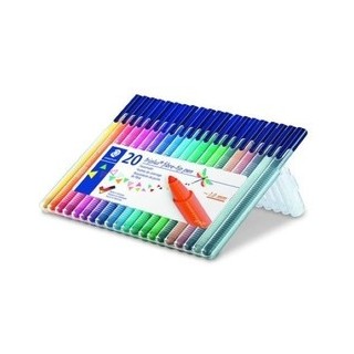 staedtler estuche 20 piezas triplus color 323  14+6 de regalo   surtidas staedtler 323 sb20p1