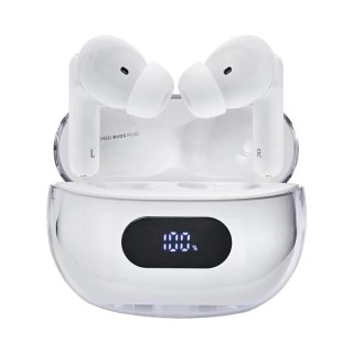 intenso  buds plus auriculares tws anc+enc blanc
