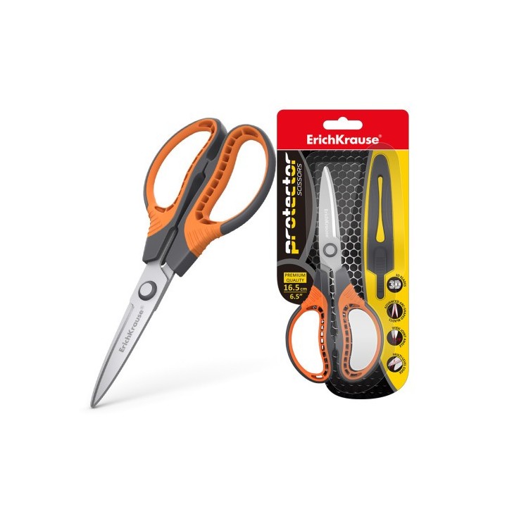 erich krause blister tijeras protector 16,5 cm erich krause 48056