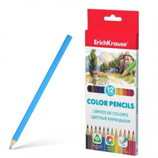 erich krause caja lapices de colores triangular 12 colores erich krause 49886