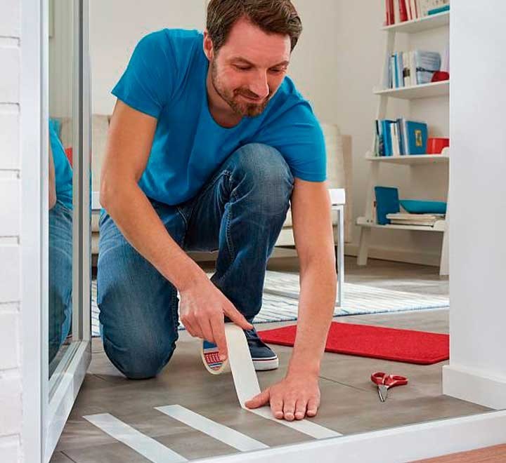 cinta adh. tesa removible moquetas 50mmx10m bl